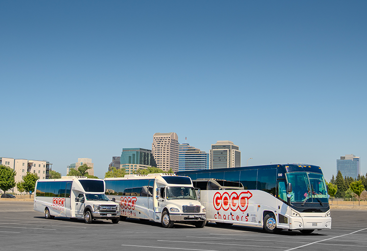 Charter bus in San Francisco